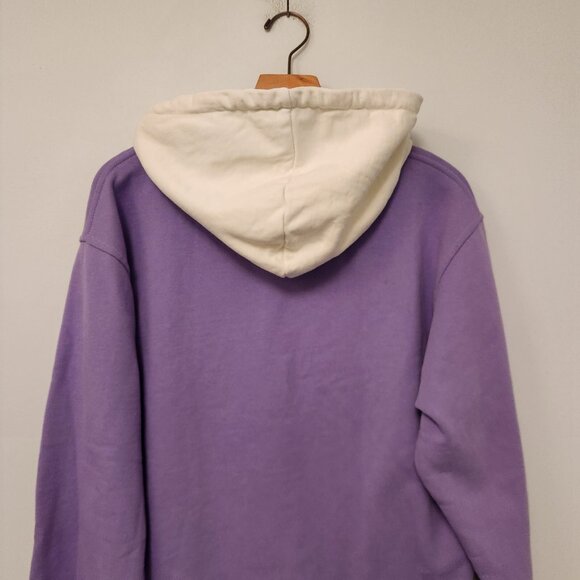 TAKA ORIGINAL Hoodie Moody Bob Womens Small Purple White Drawstring Sweatshirt‎ - Picture 7 of 15